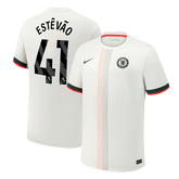ESTÊVÃO #41 Chelsea Away Soccer Jersey 2025/26 White